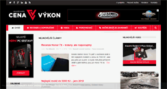 Desktop Screenshot of cena-vykon.cz