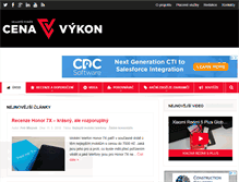 Tablet Screenshot of cena-vykon.cz